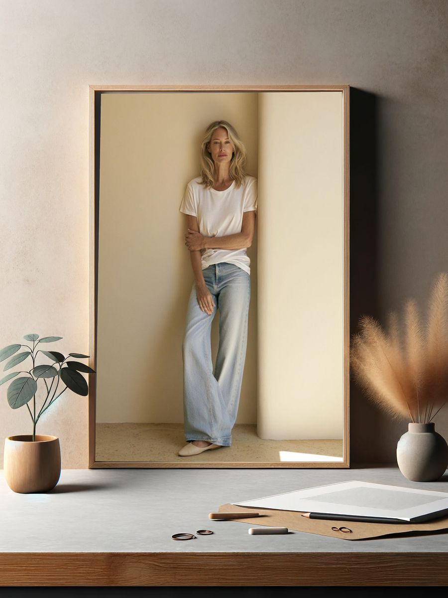 Minimalist Portrait Poster. — room view 2