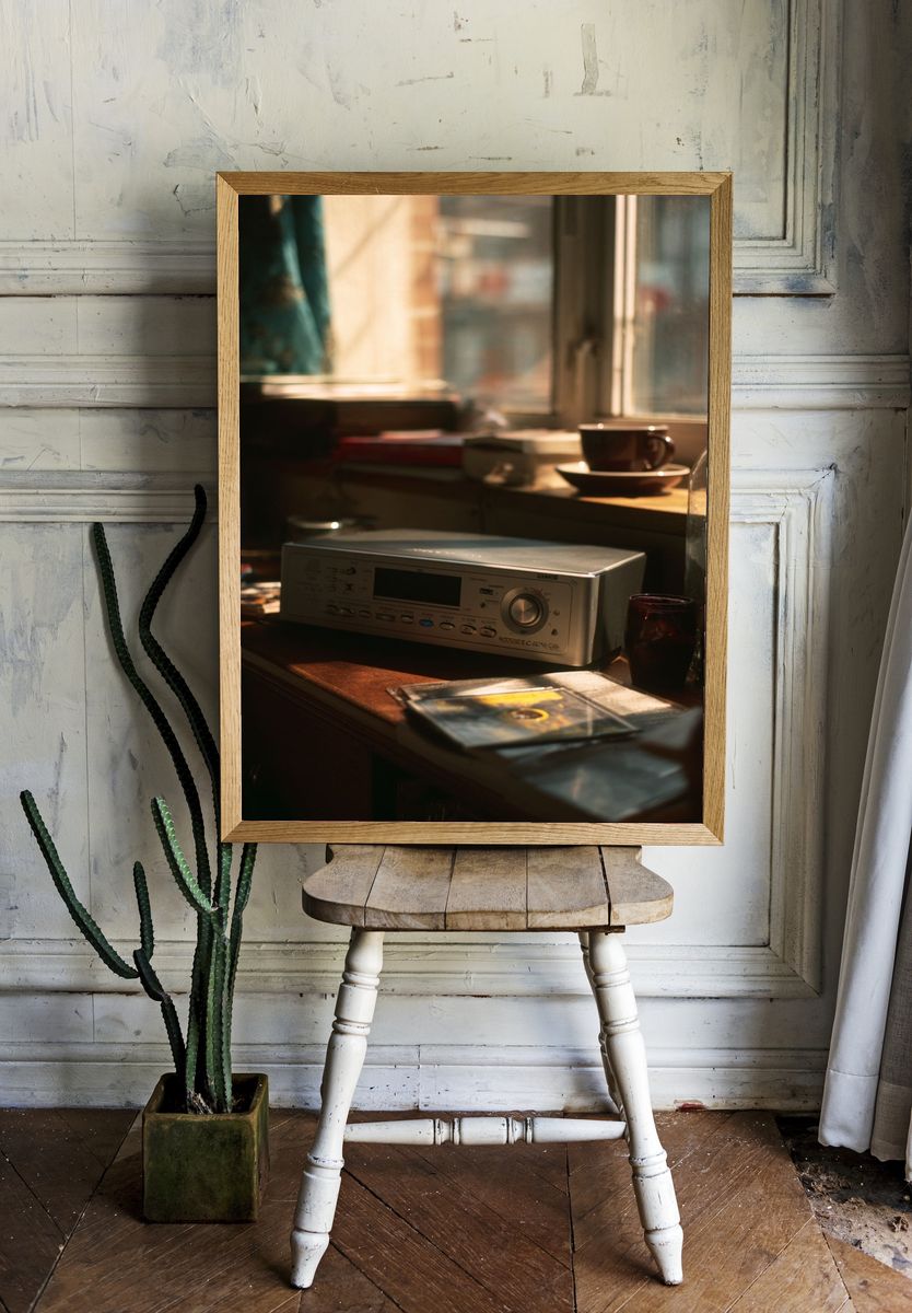 Sunlit Vinyl Still Life Poster. — room view 1