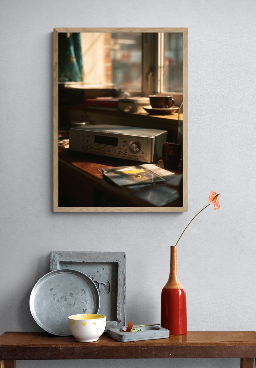 Sunlit Vinyl Still Life Poster. — room view 3