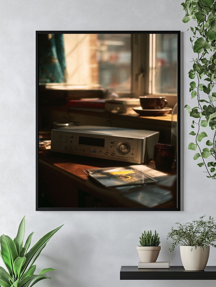 Sunlit Vinyl Still Life Poster. — room view 4