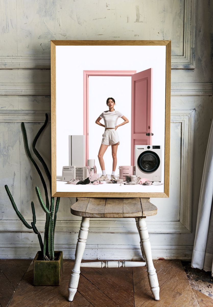 Pink Door Fashion Photography Poster. room preview