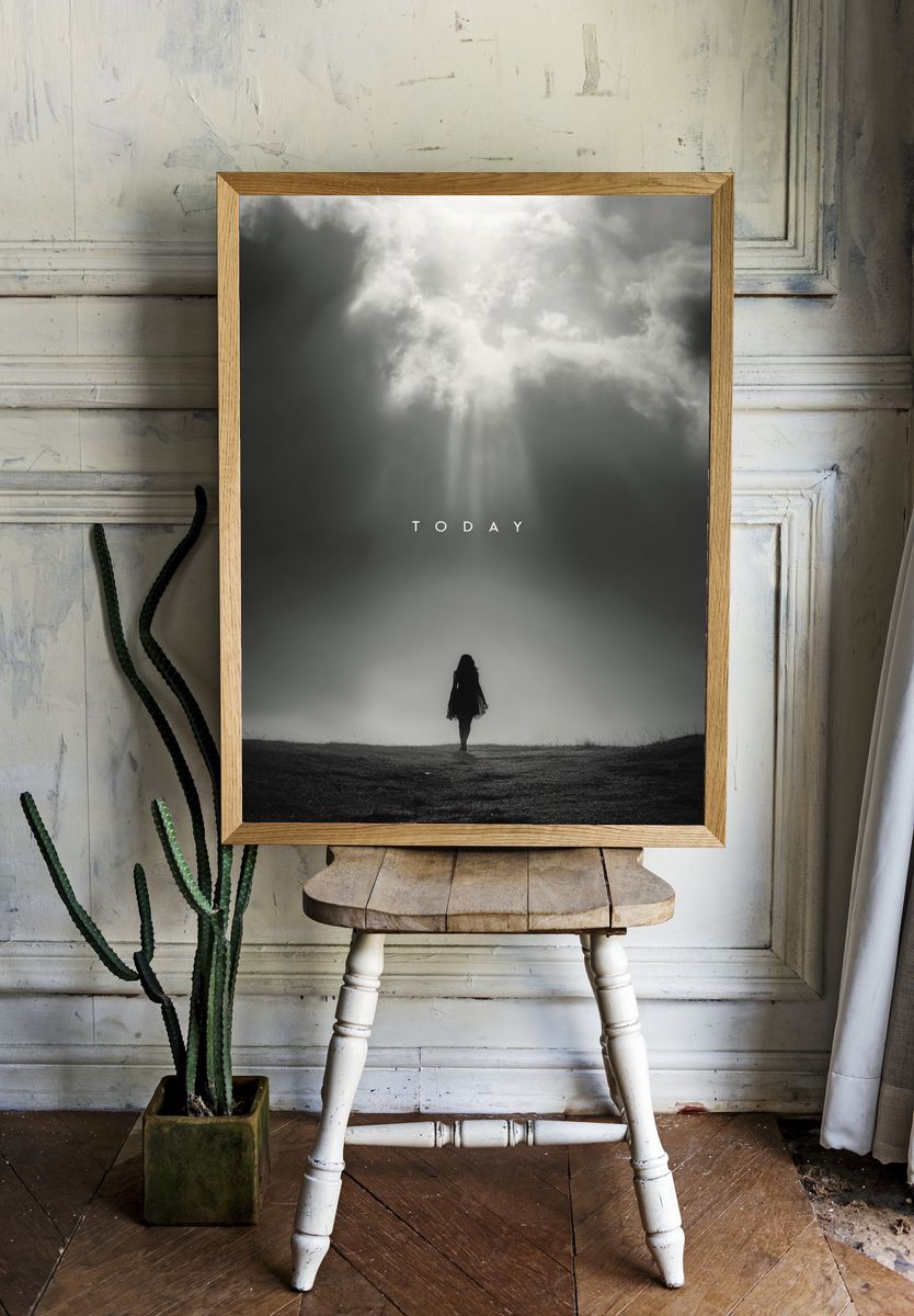 Today Silhouette Photography Poster. room preview