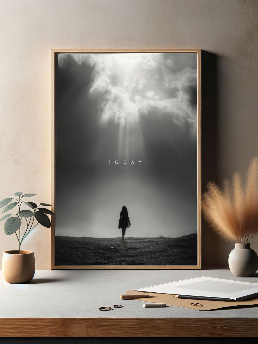 Today Silhouette Photography Poster. — room view 2