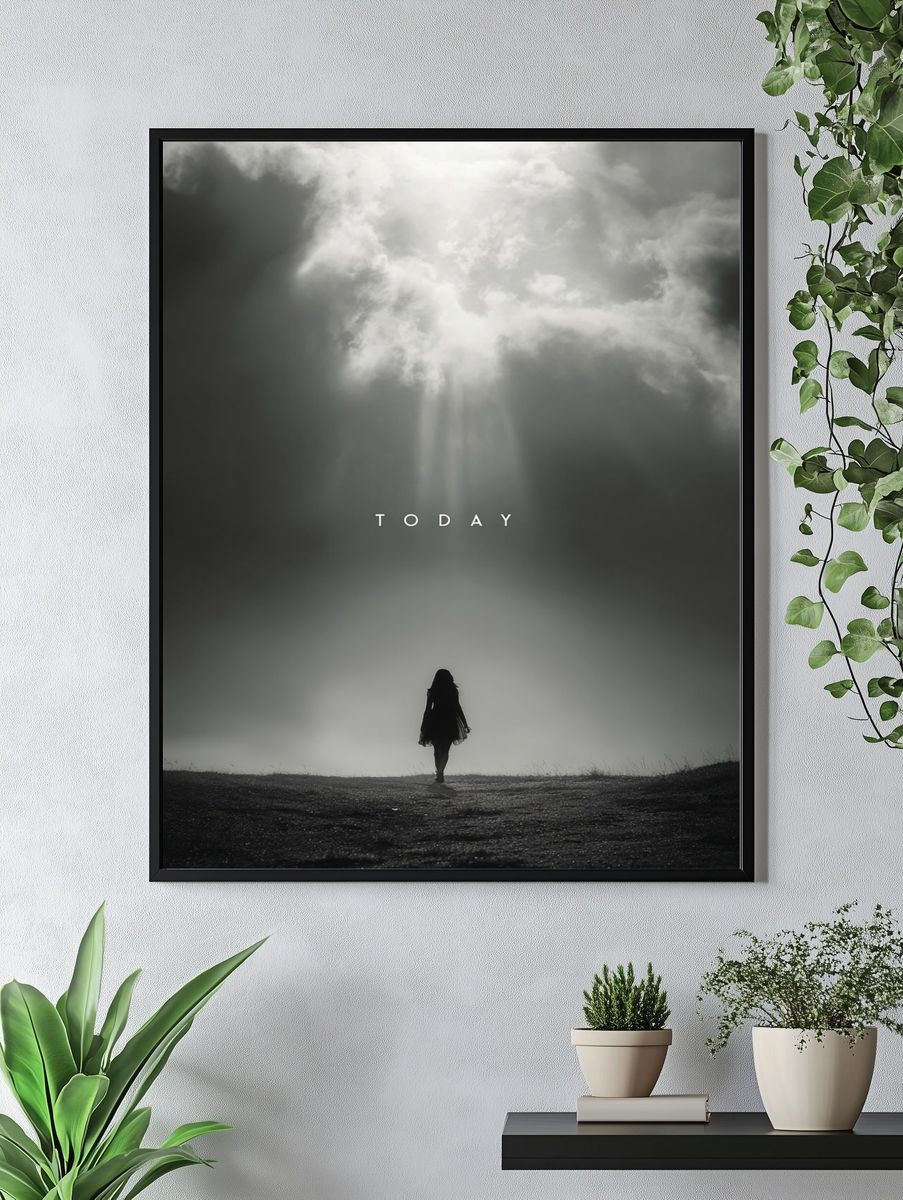 Today Silhouette Photography Poster. — room view 4
