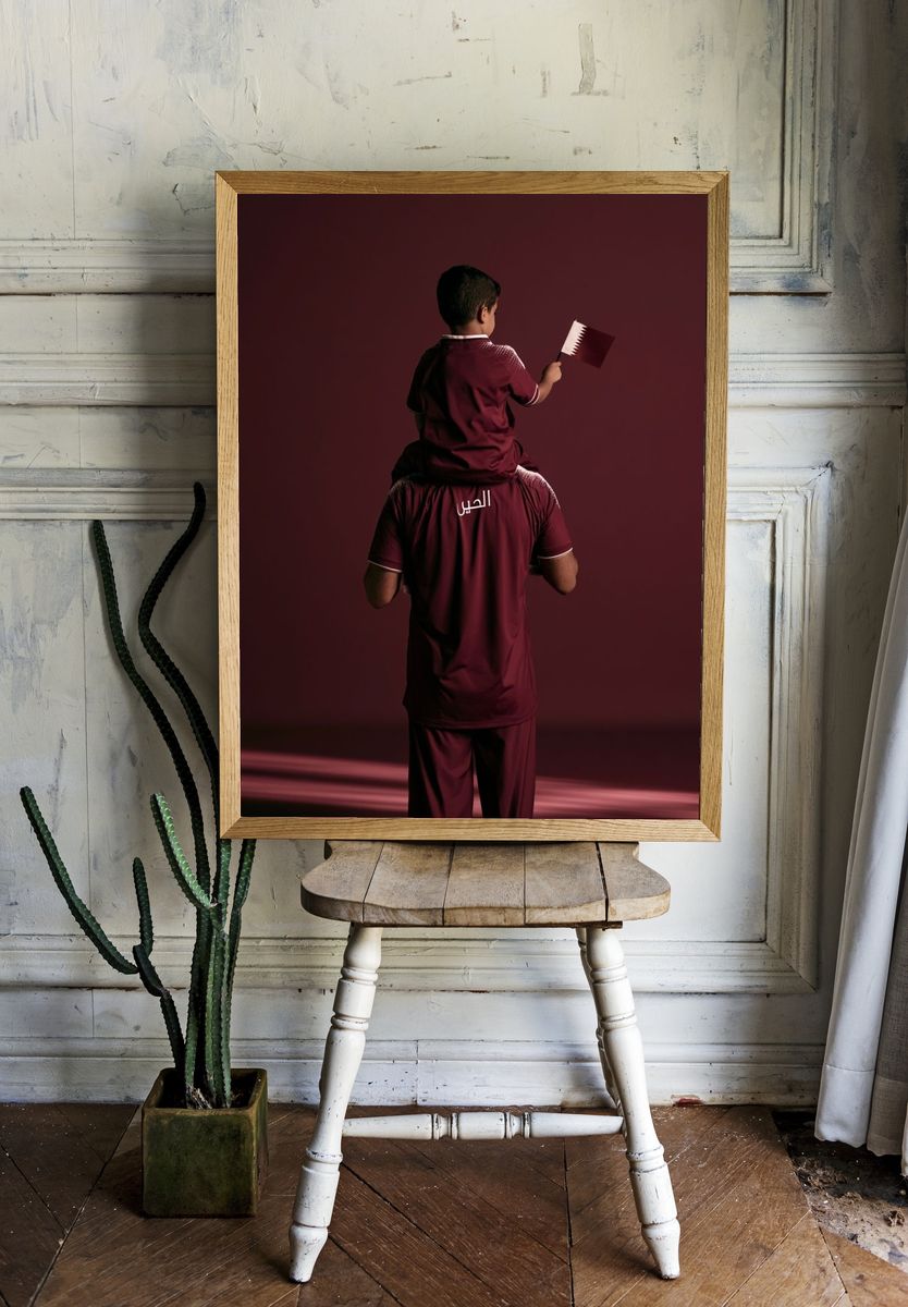 Qatar Football Portrait Poster. room preview