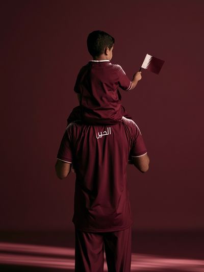 Qatar Football Portrait Poster. poster