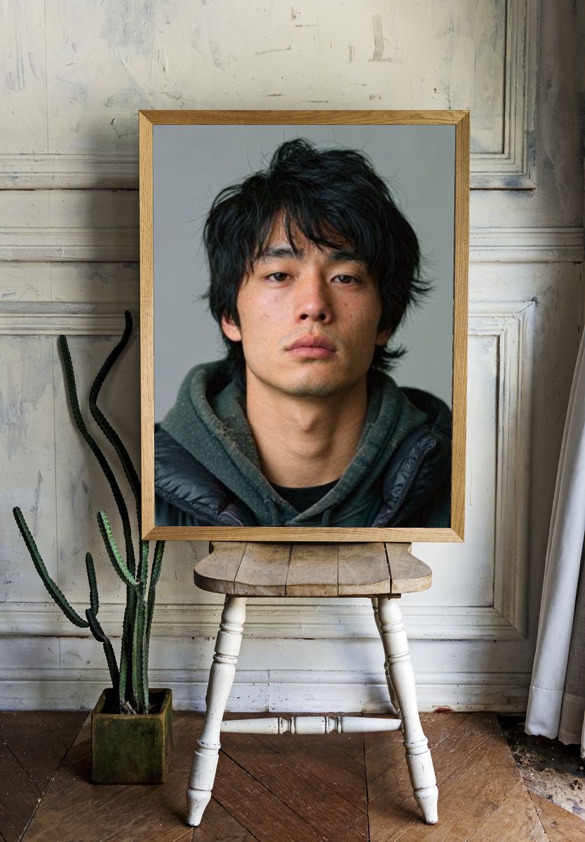 Moody Portrait Photography Poster. room preview