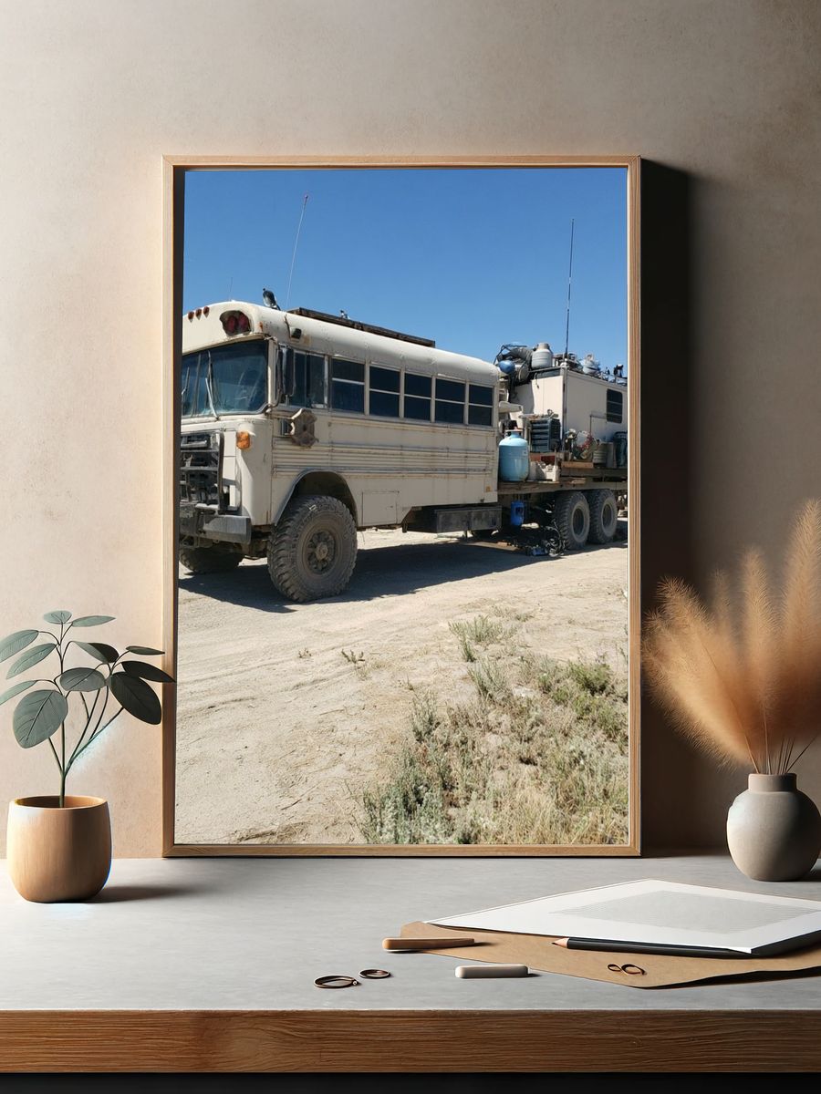 Off-Road Expedition Bus Photography Poster. — room view 2