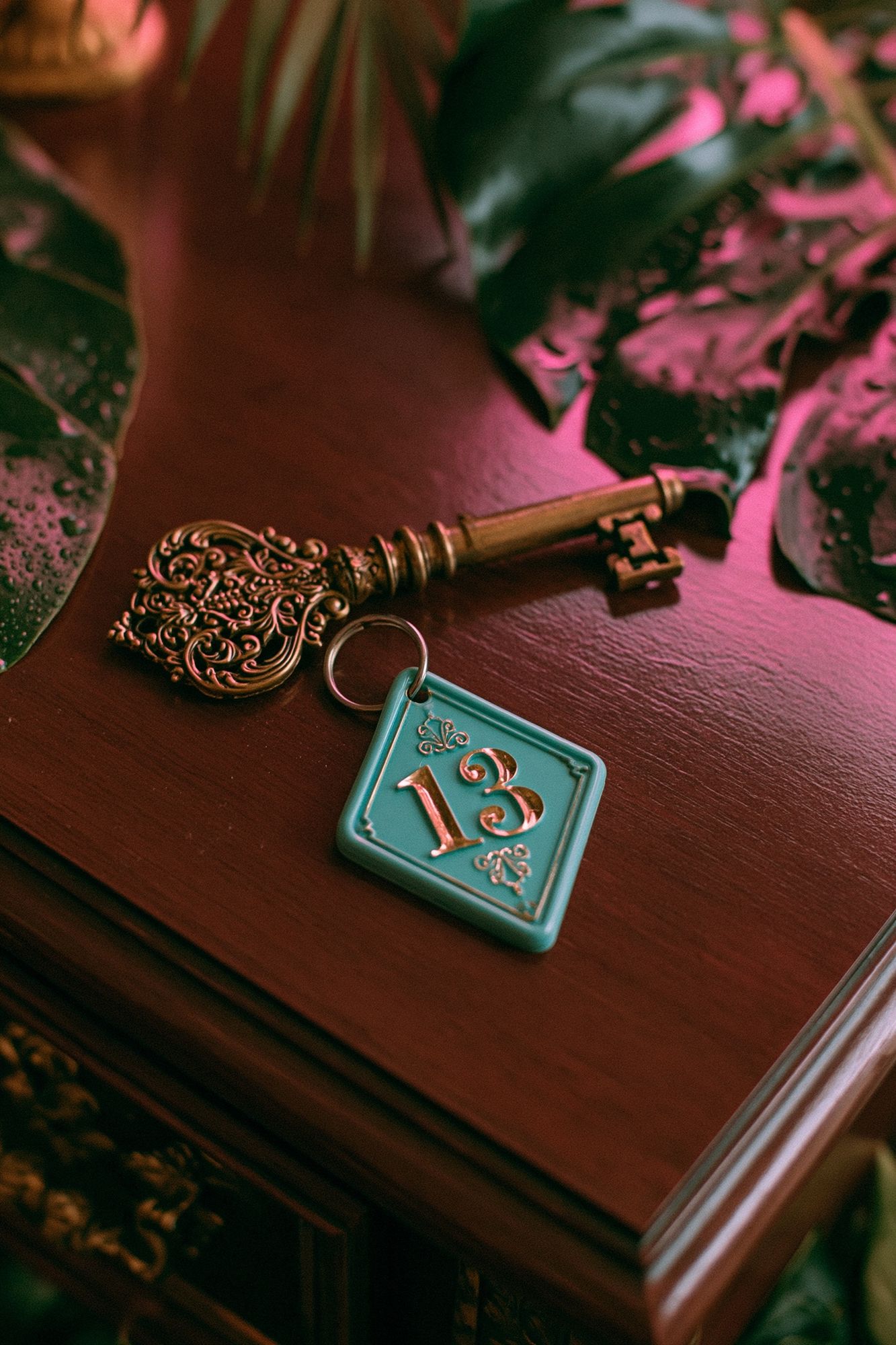 Vintage Key and Number 13 Print. poster — photography art