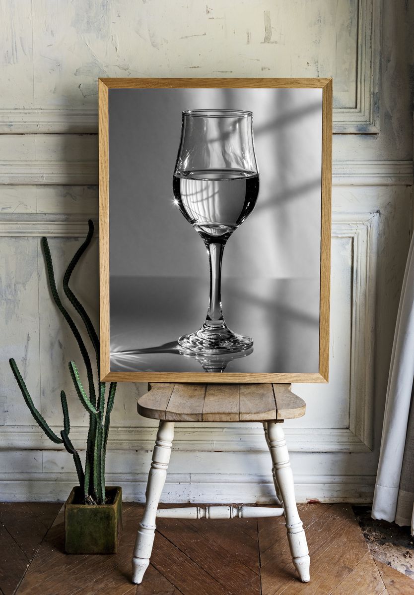 Wine Glass Still Life Photography Poster. room preview
