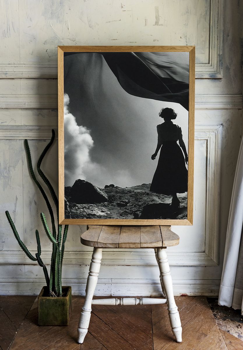 Silhouette in the Wind Photography Poster. room preview