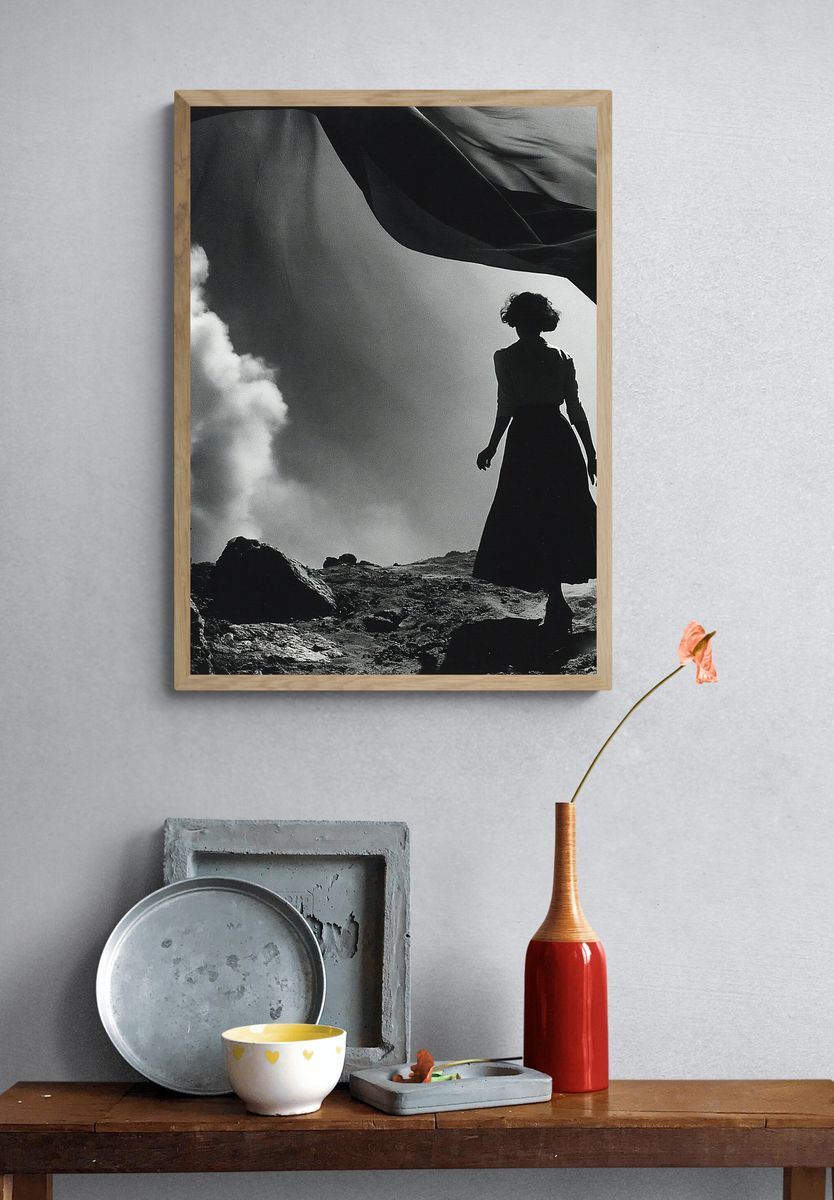 Silhouette in the Wind Photography Poster. — room view 3
