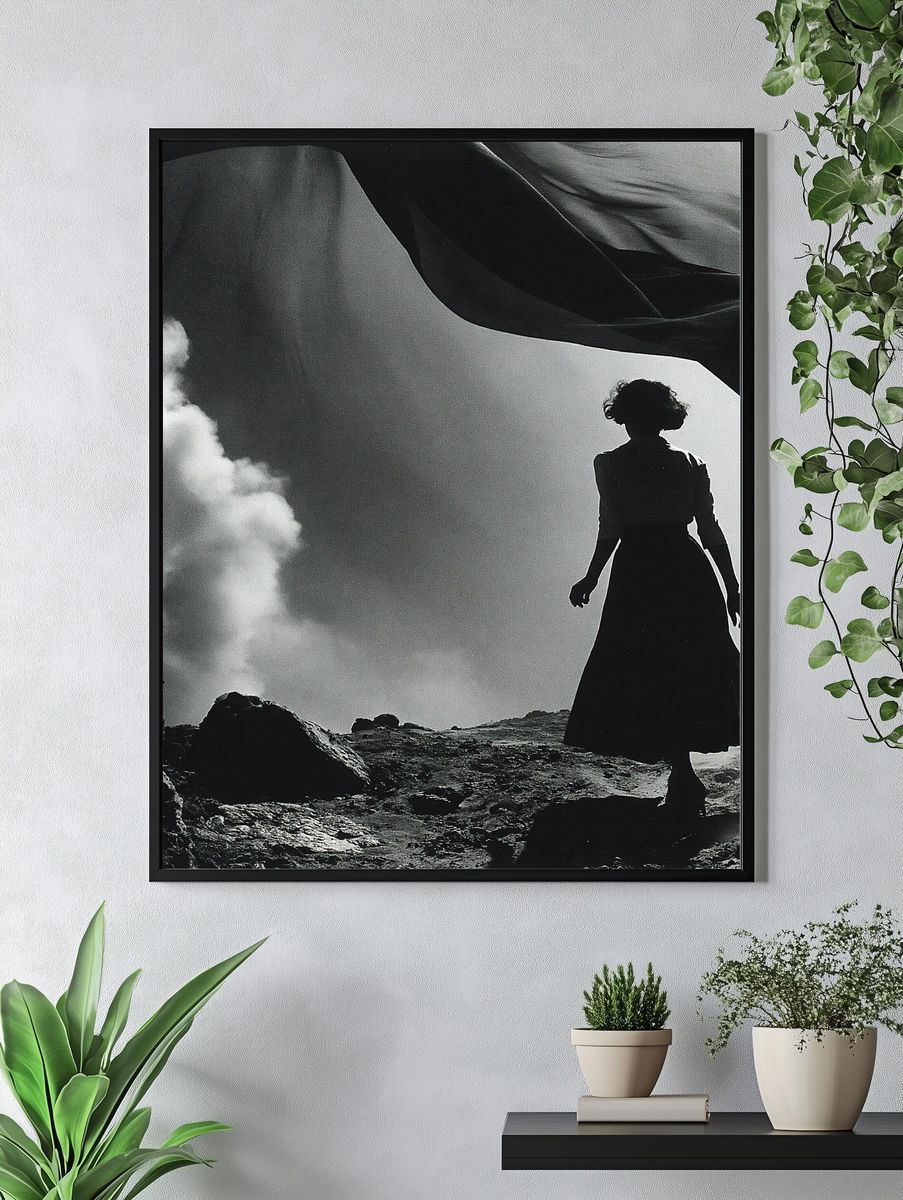 Silhouette in the Wind Photography Poster. — room view 4