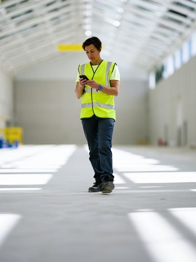 Warehouse Worker Photography Poster. poster