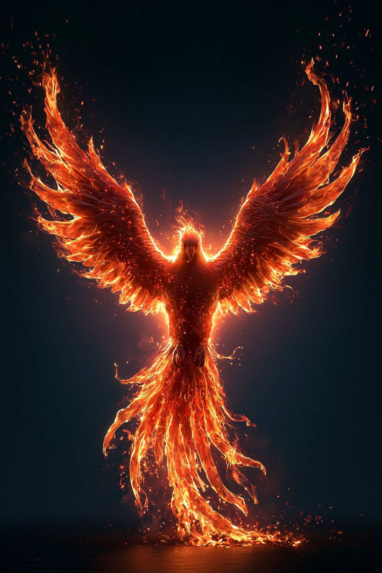 Phoenix Fire Wings Poster. poster detail
