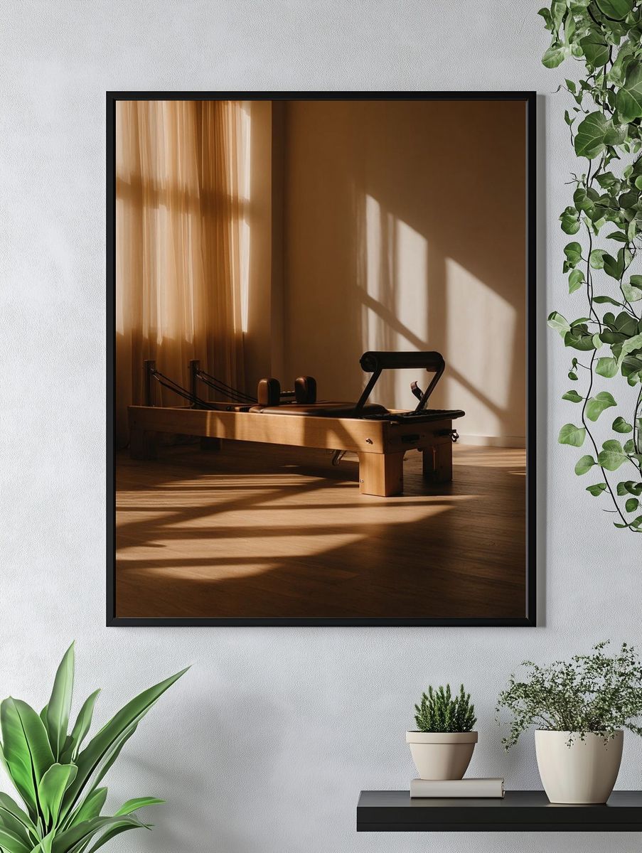 Pilates Reformer in Natural Light Poster. — room view 4