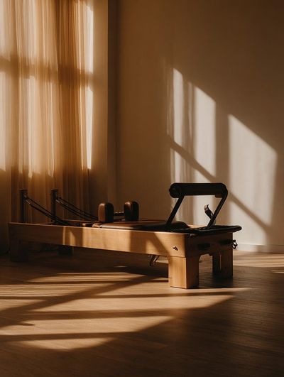 Pilates Reformer in Natural Light Poster. poster print