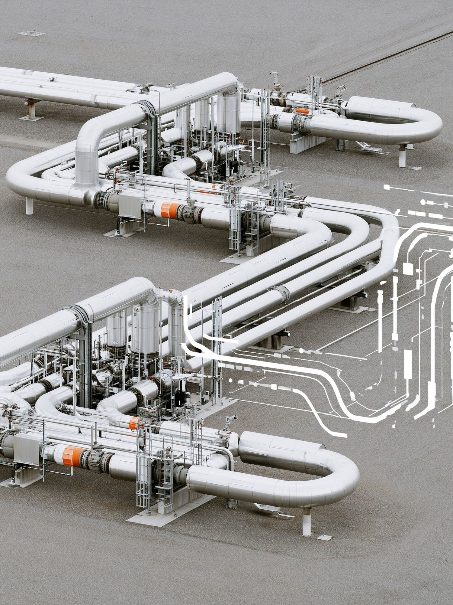 Industrial Pipeline System Photography Poster. poster — photography art