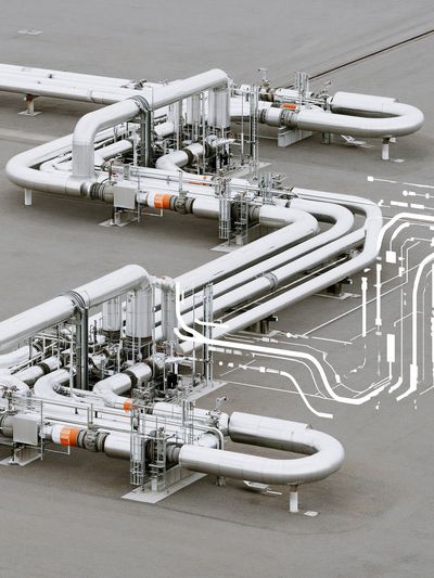 Industrial Pipeline System Photography Poster. poster