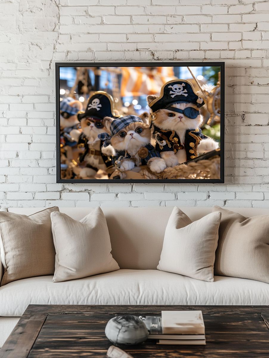 Pirate Kittens Photography Poster. room preview