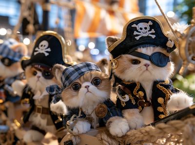 Pirate Kittens Photography Poster.
