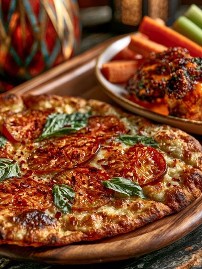 Gourmet Pizza Food Photography Poster.