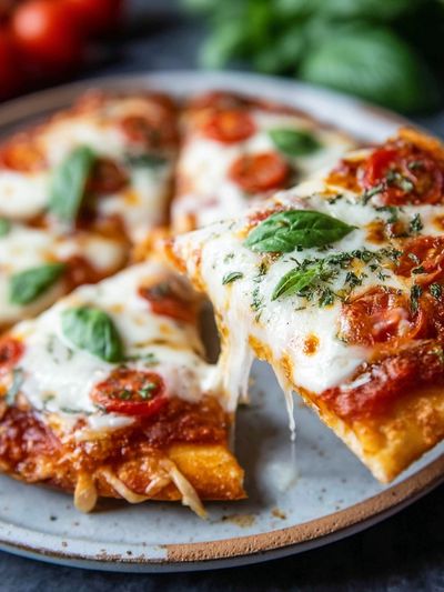 Margherita Pizza Food Photography Poster. poster