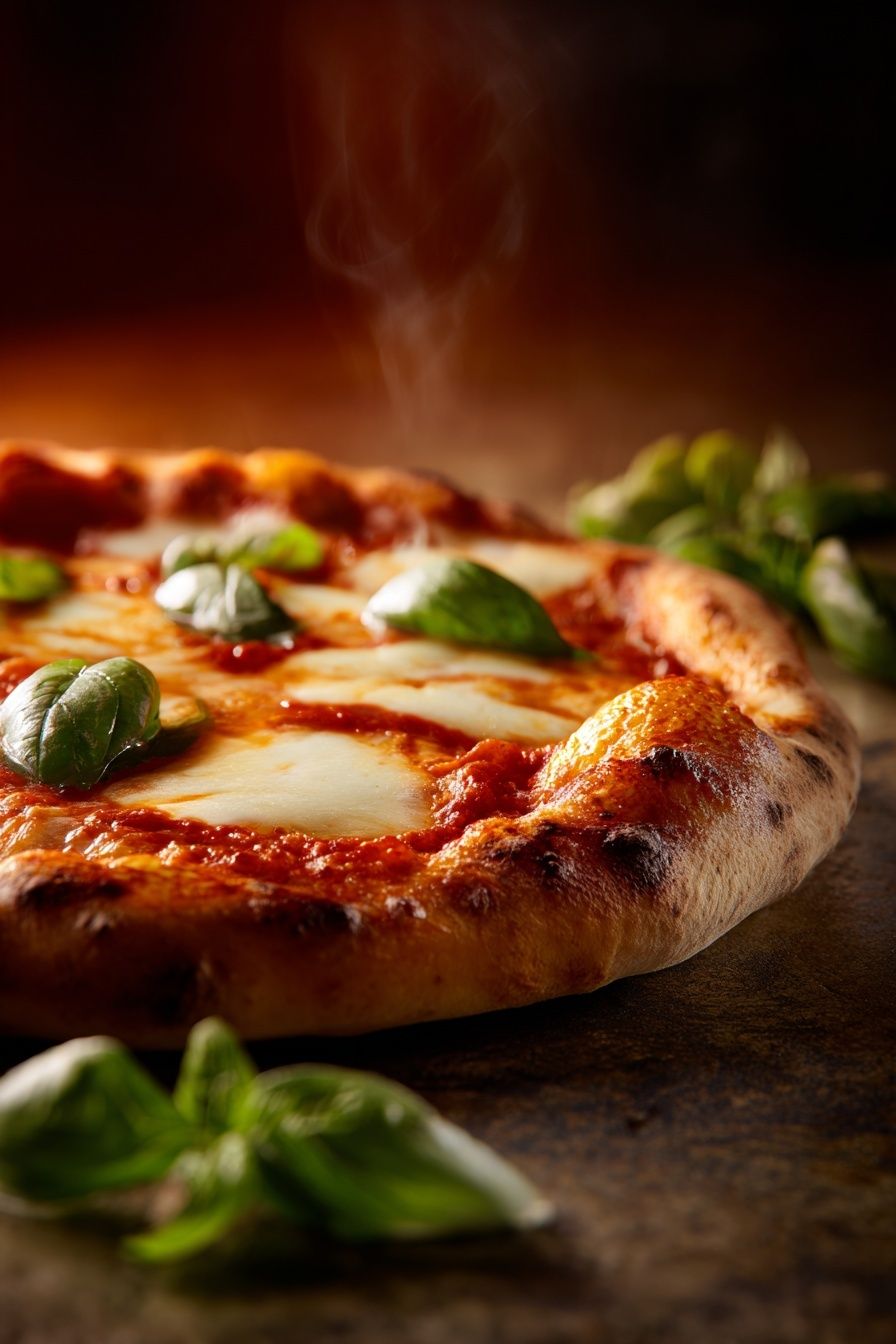 Delicious Margherita Pizza — Food Print. poster detail