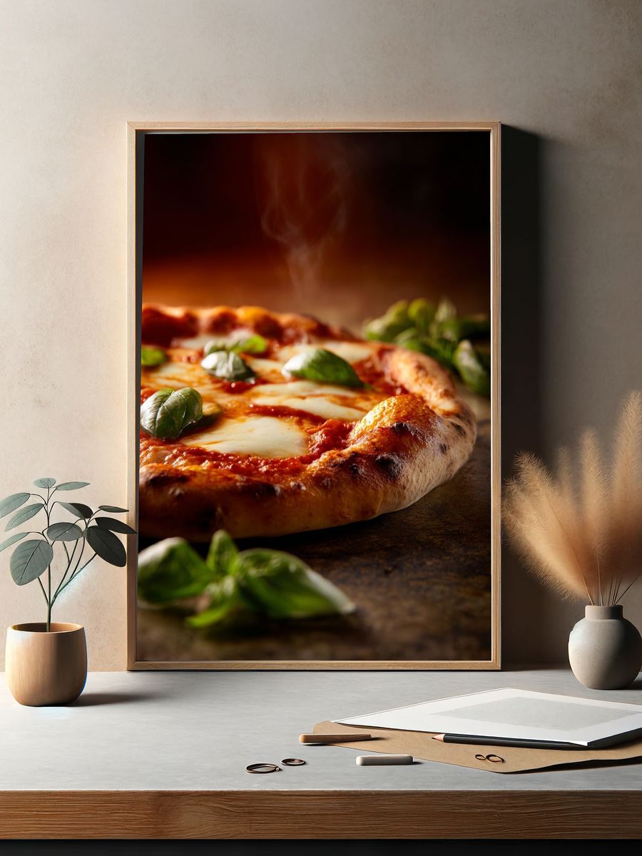 Delicious Margherita Pizza — Food Print. — room view 2