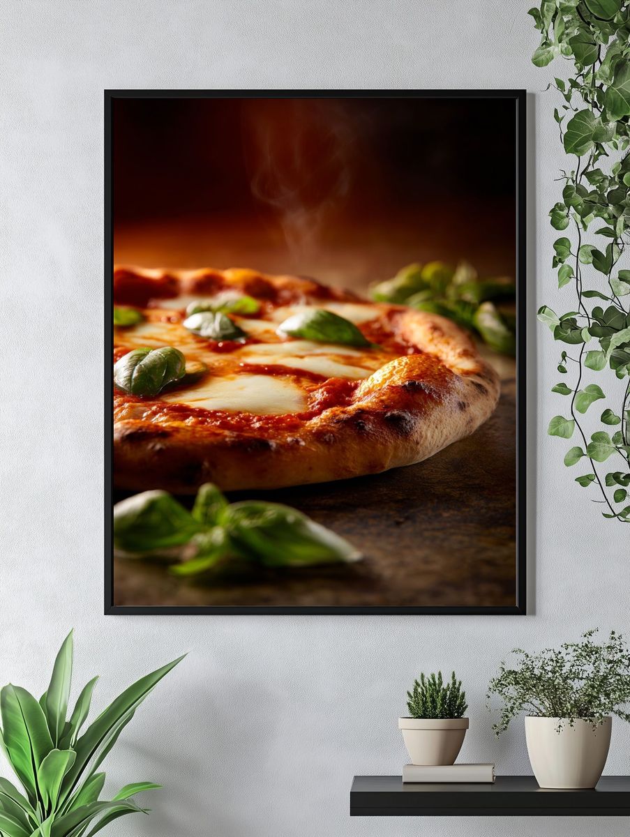 Delicious Margherita Pizza — Food Print. — room view 4