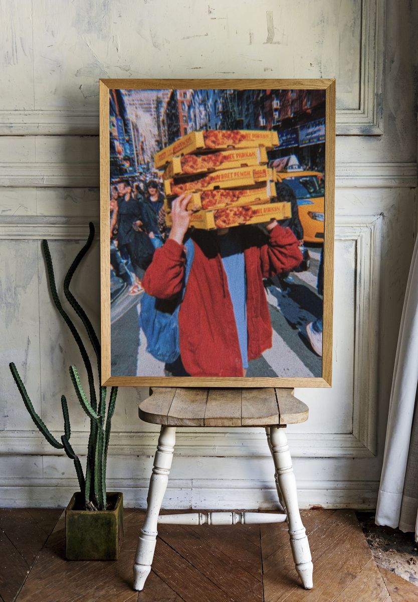 Pizza Parade Street Photography Poster. room preview