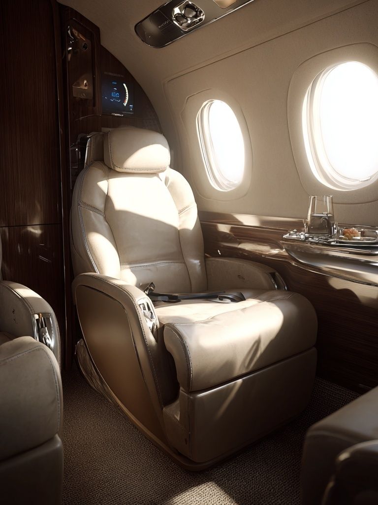 Private Jet Cabin Photography Poster. poster detail