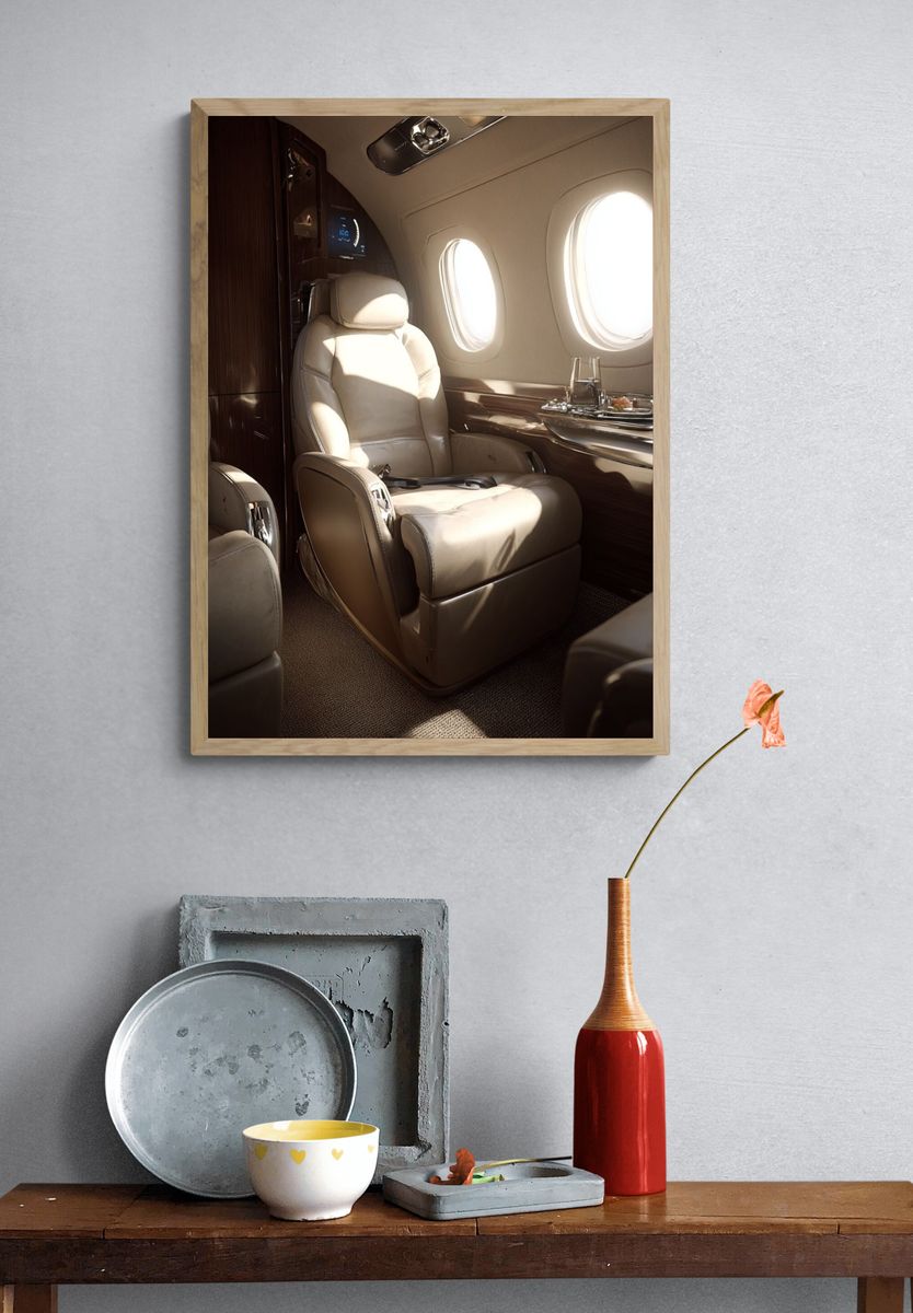 Private Jet Cabin Photography Poster. — room view 3