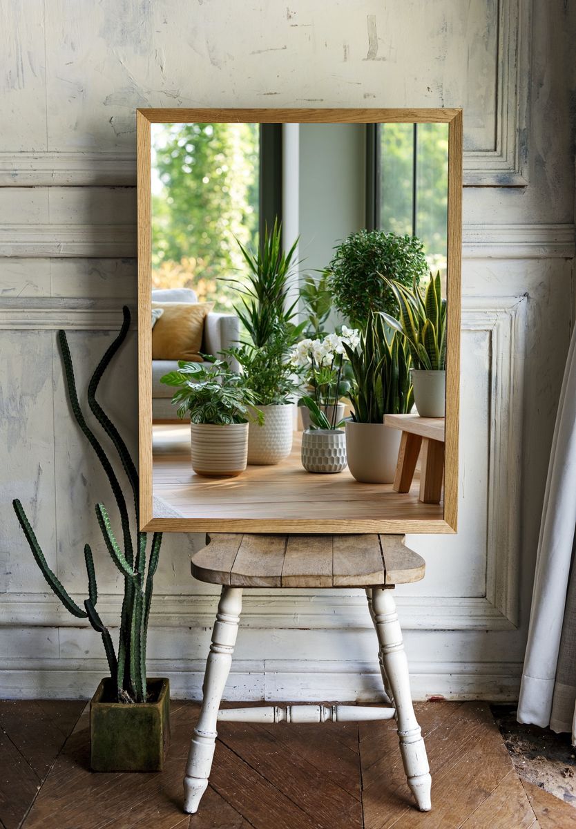Indoor Plant Haven Photography Poster. — room view 1