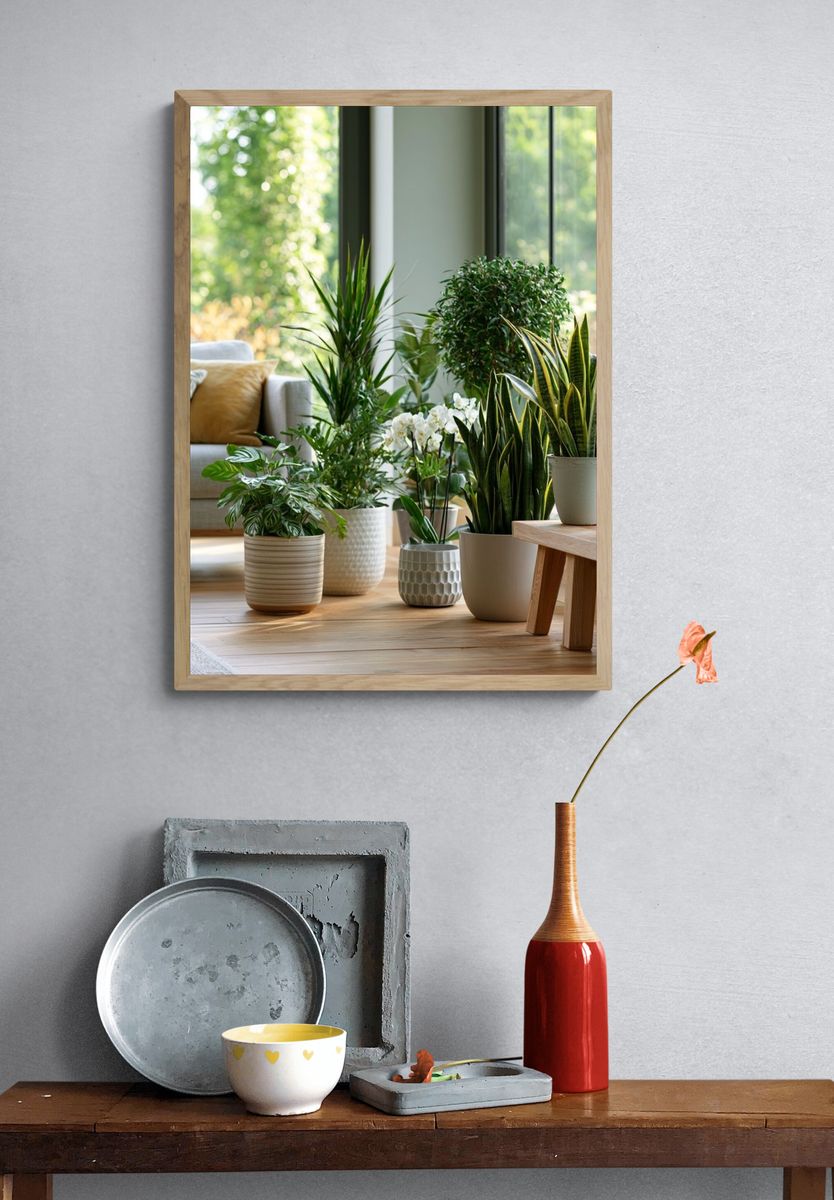 Indoor Plant Haven Photography Poster. — room view 3