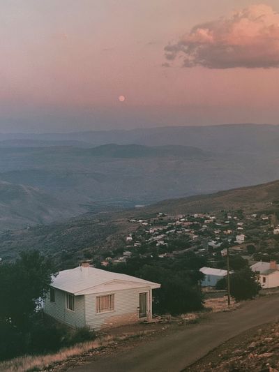 Pink Dusk Mountain Valley Photography Poster. poster