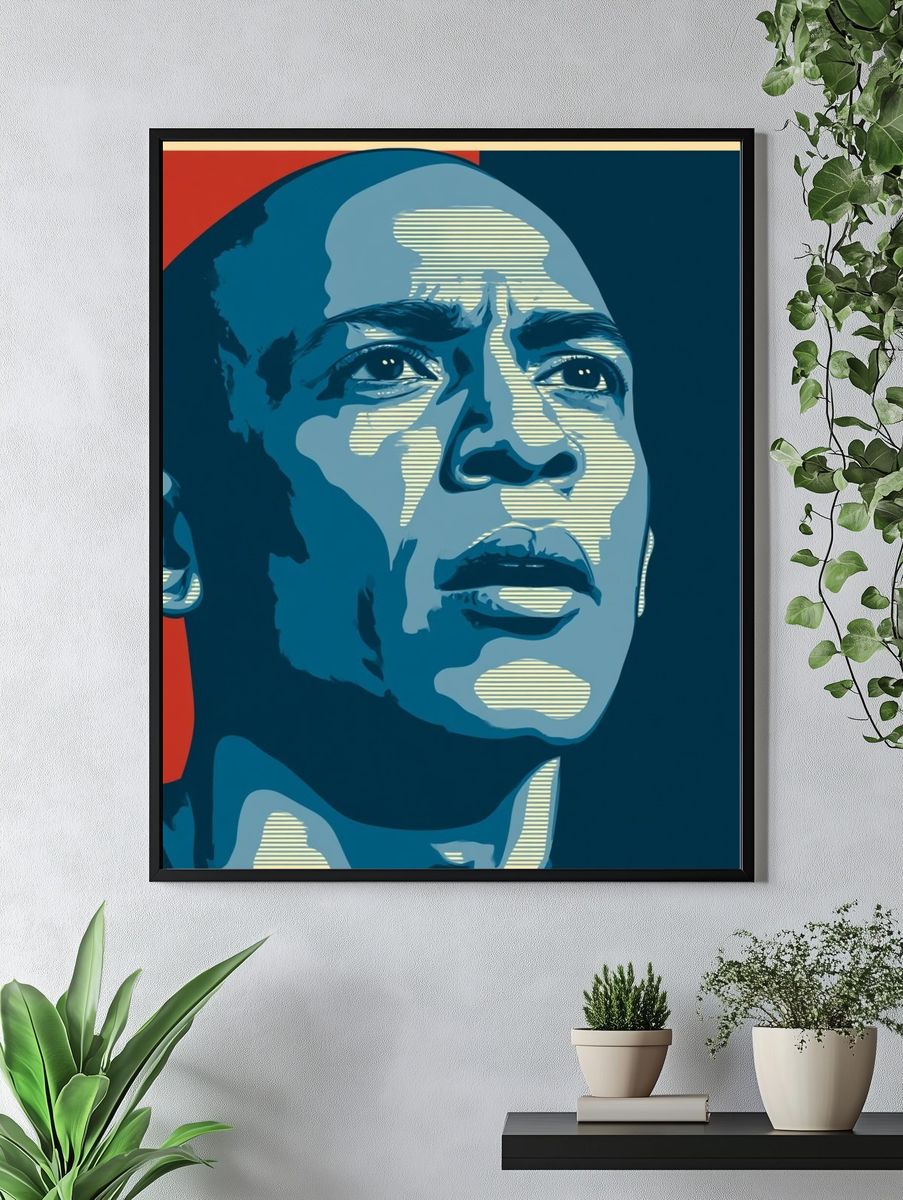 Obama Pop Art Poster. — room view 4