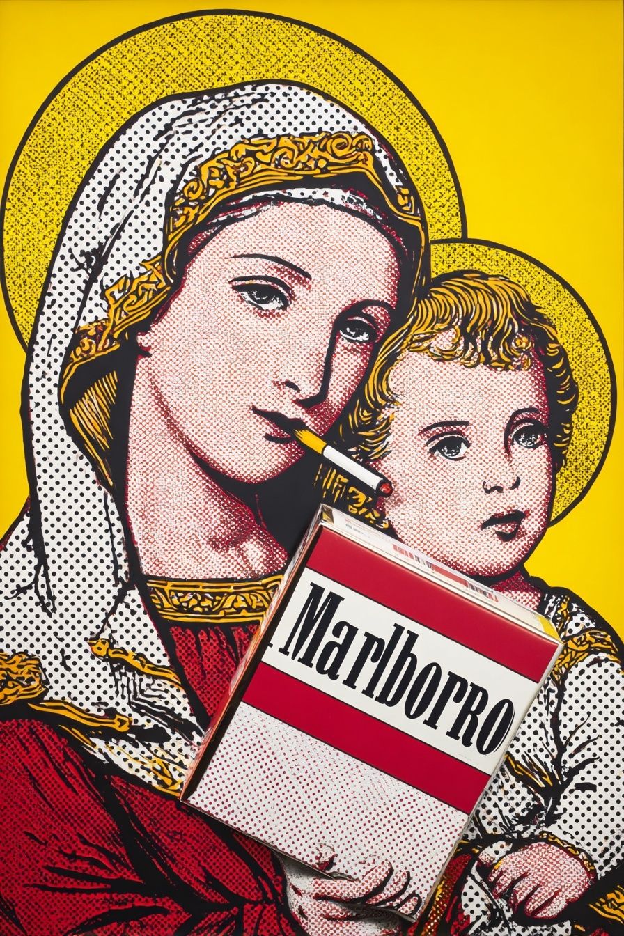 Madonna and Child — Pop Art Print. poster detail