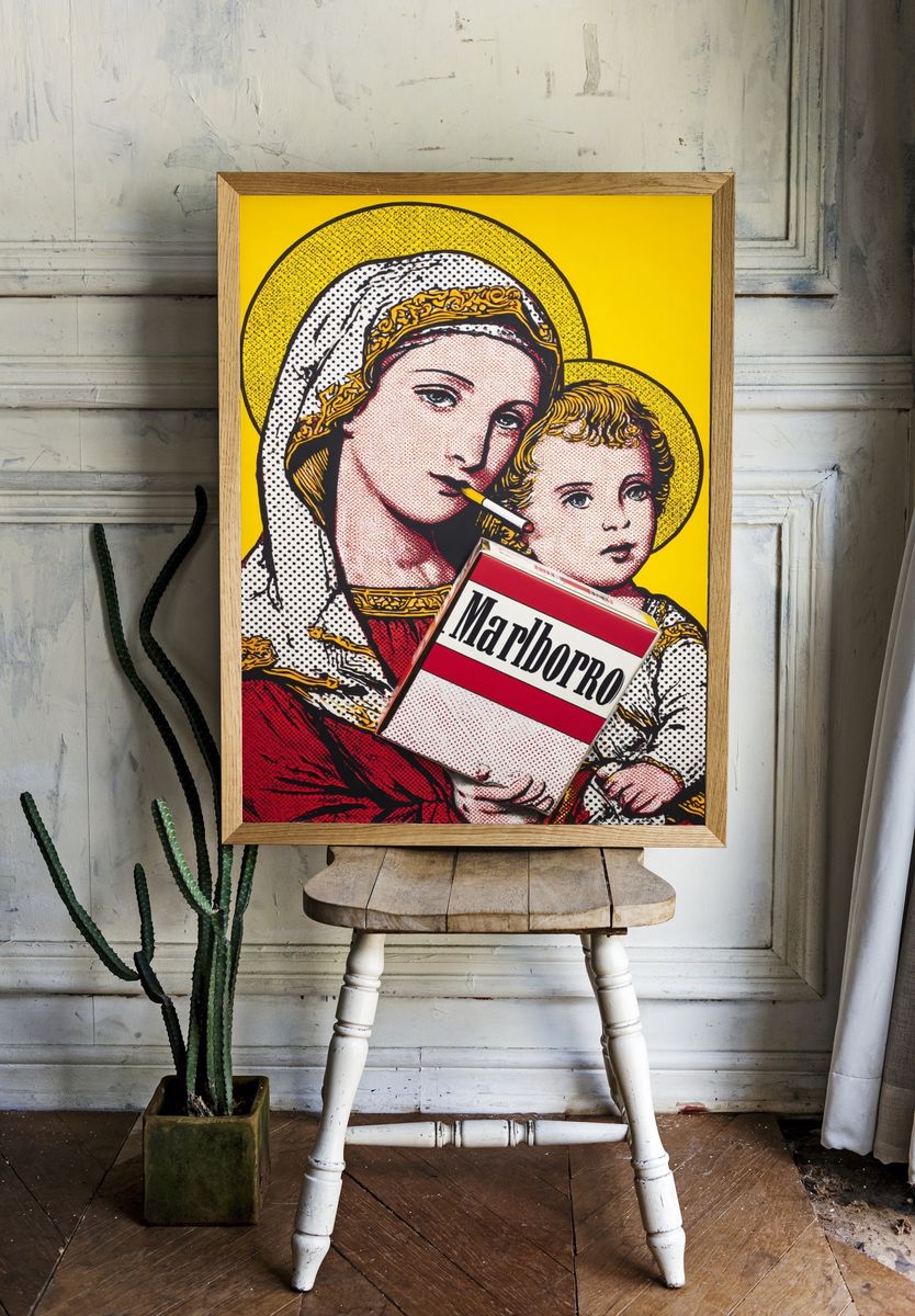 Madonna and Child — Pop Art Print. — room view 1