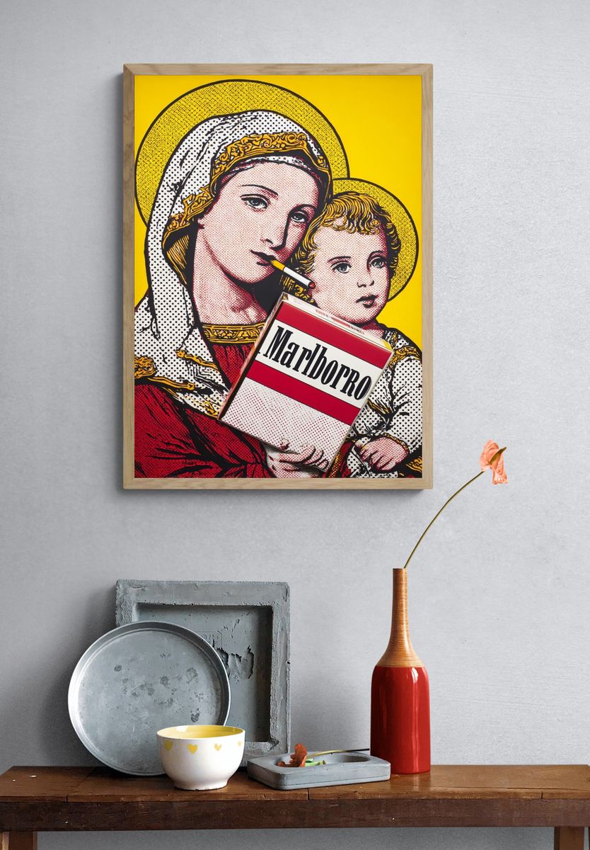 Madonna and Child — Pop Art Print. — room view 3