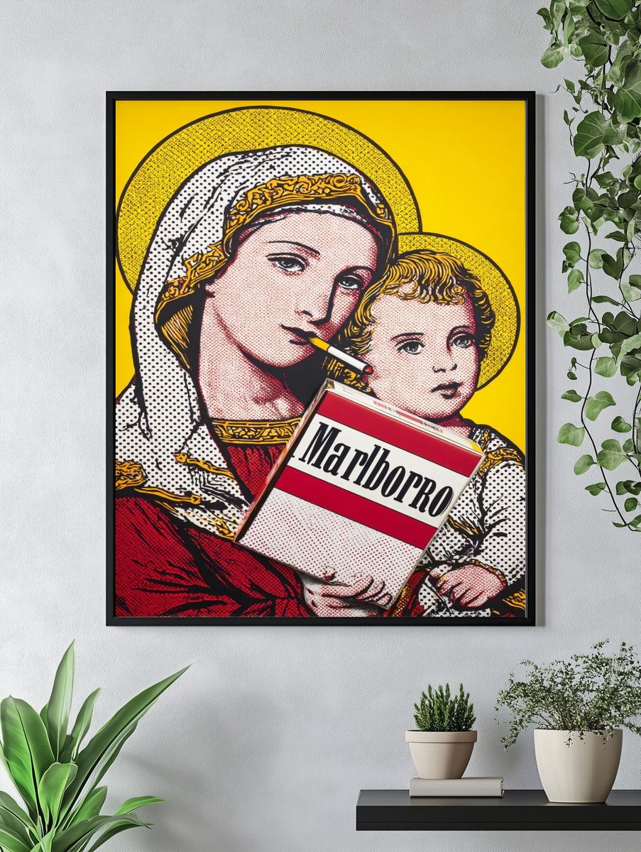 Madonna and Child — Pop Art Print. — room view 4