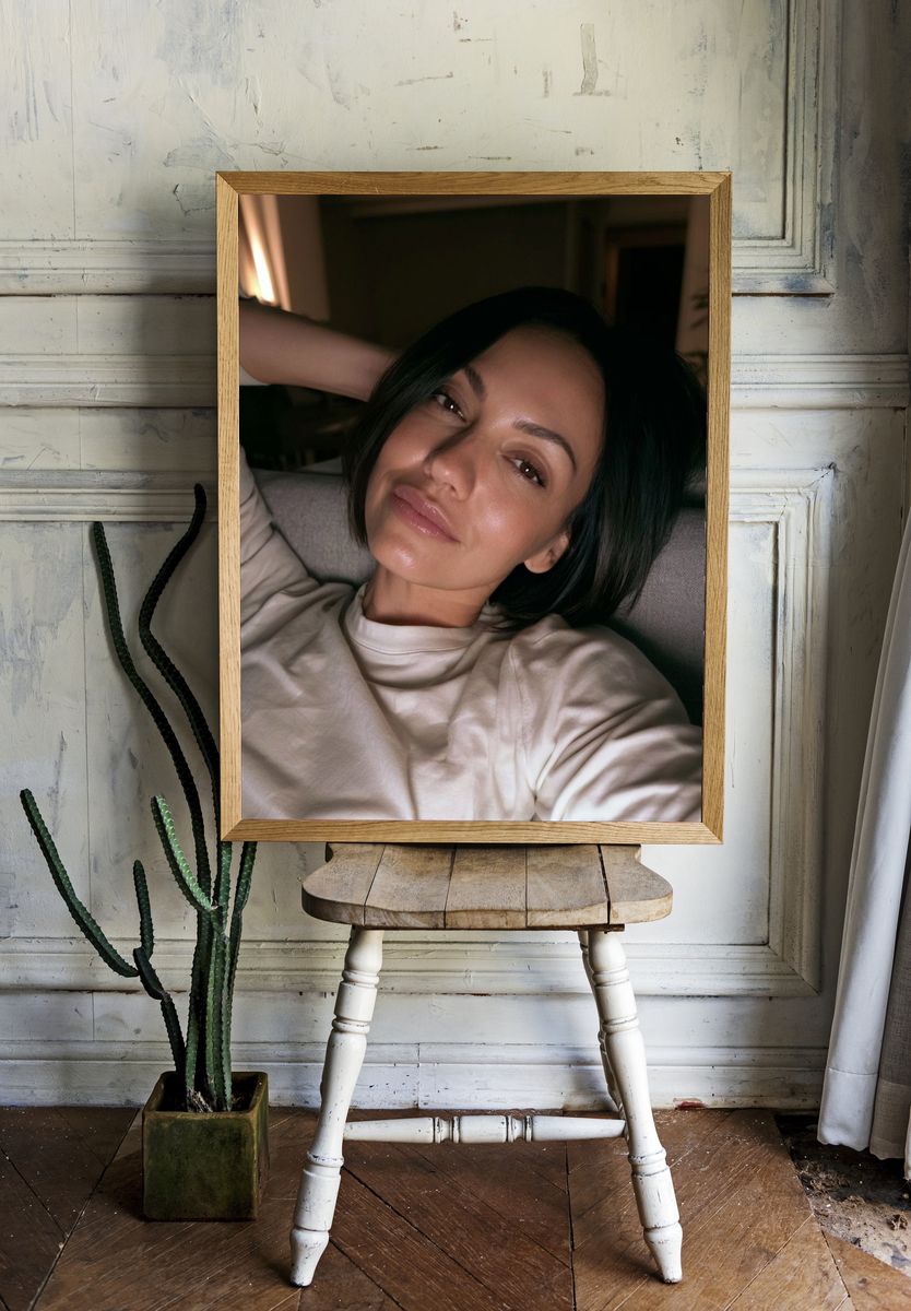 Moody Woman Portrait Poster. — room view 1