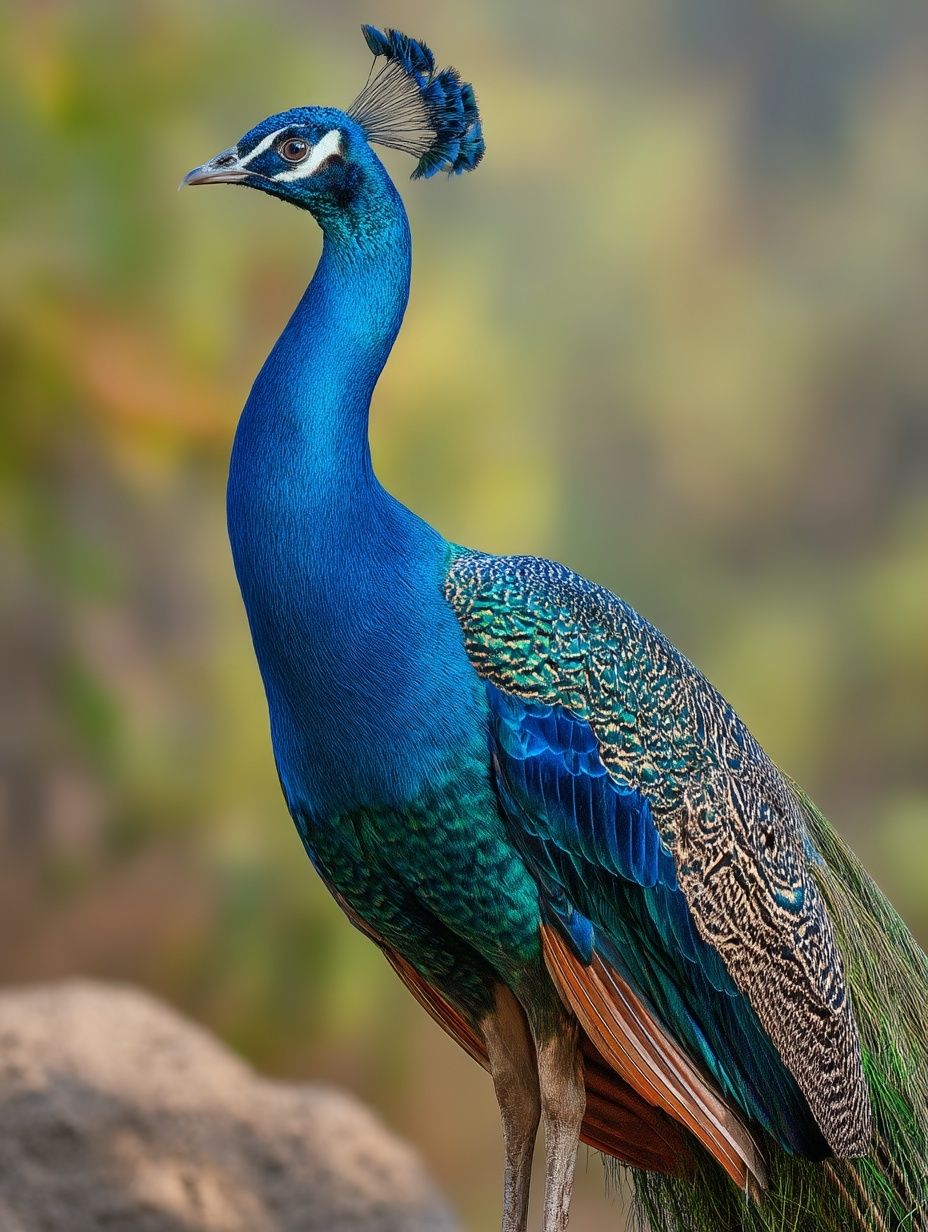 Peacock Portrait Photography Poster. poster — photography art