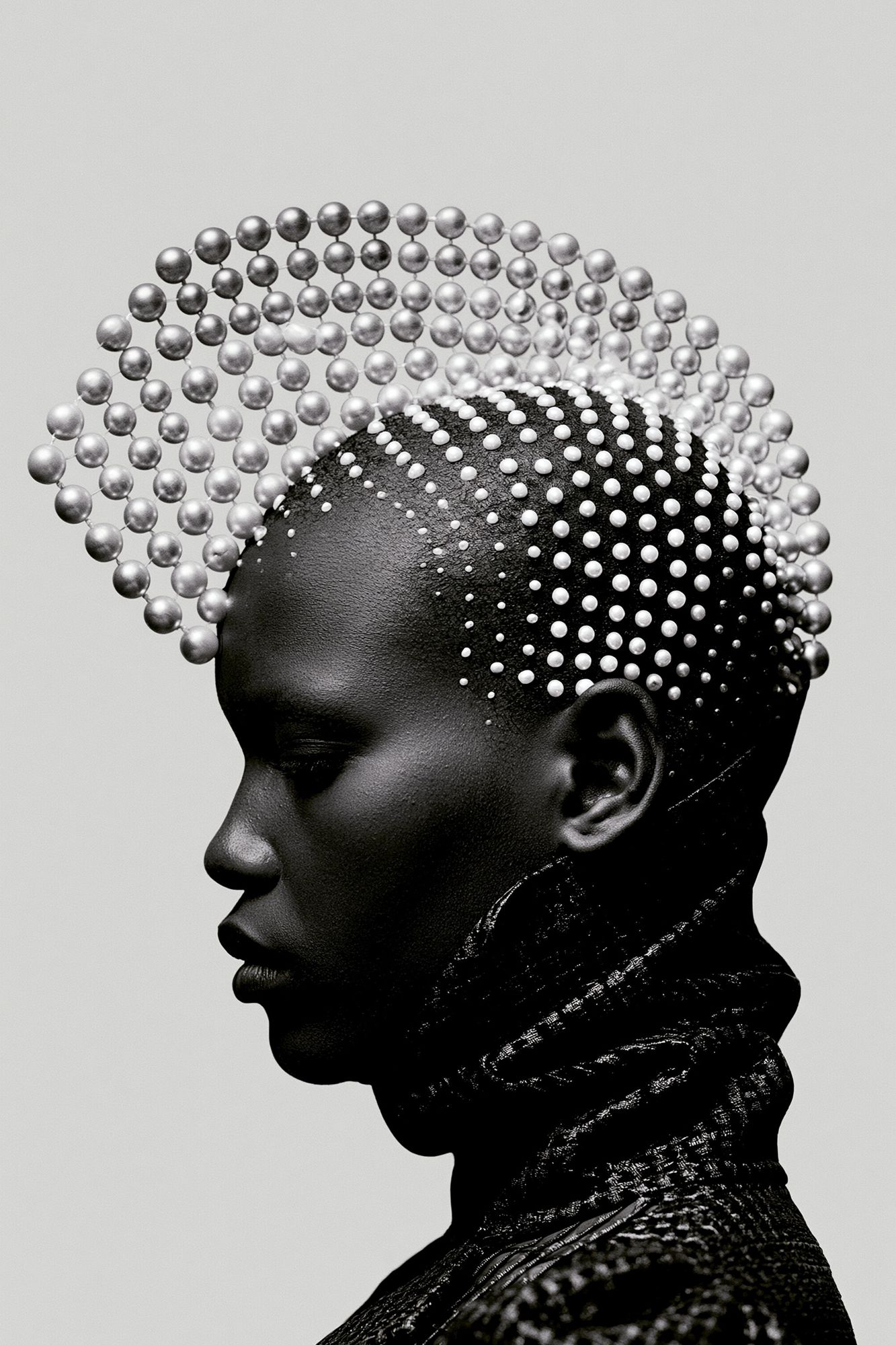 Pearl Crown Portrait Print. poster detail