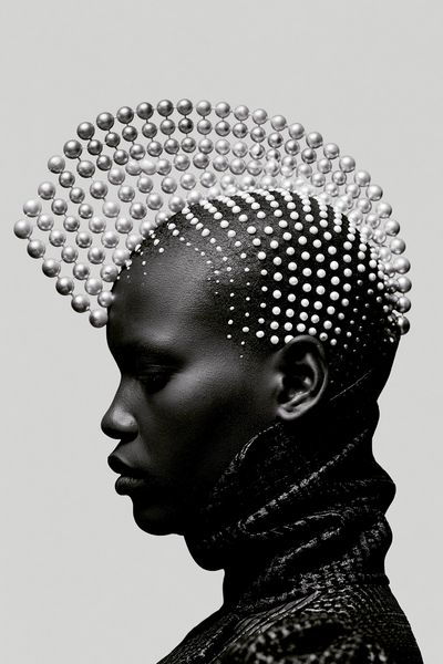Pearl Crown Portrait Print.