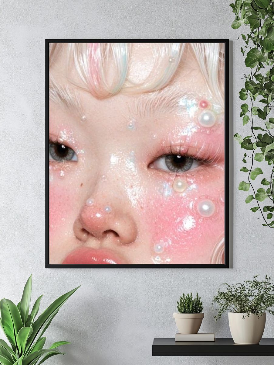 Pearl Doll Portrait Print. — room view 4