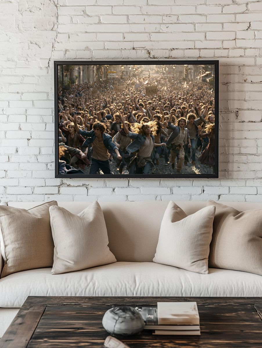 Peace Protest Crowd Photography Poster. room preview