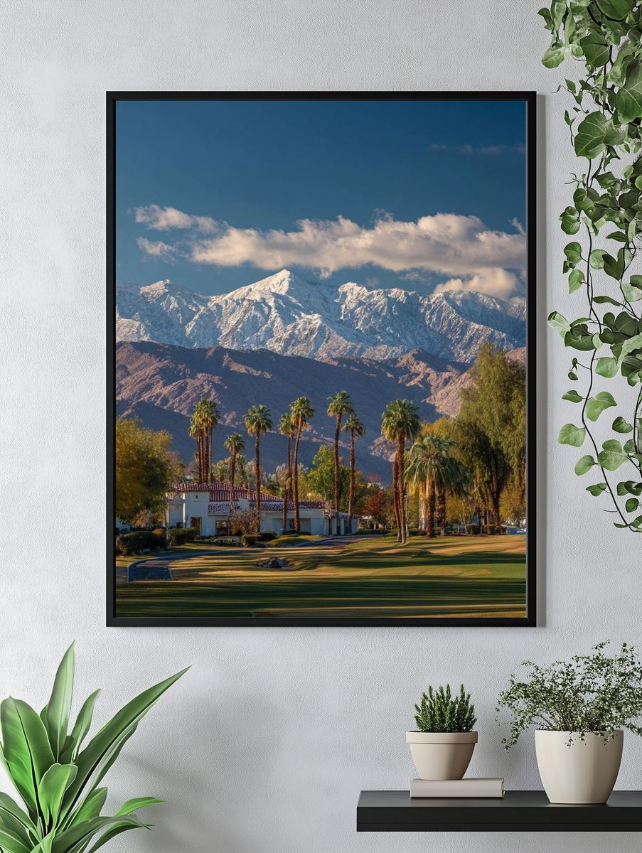 Palm Springs Mountain View Photography Poster. — room view 4