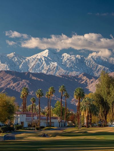 Palm Springs Mountain View Photography Poster. poster print