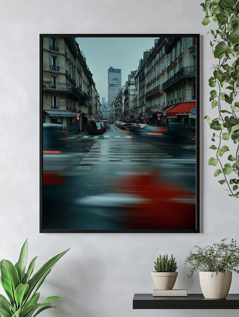 Paris Street Scene — Photography Print. — room view 4